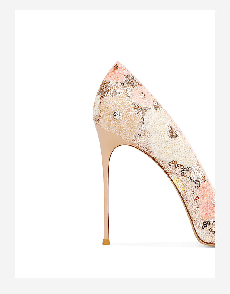 Isolde Sequin Heels