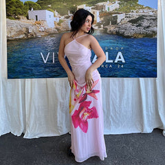 Heidi Backless Orchid Slip Dress