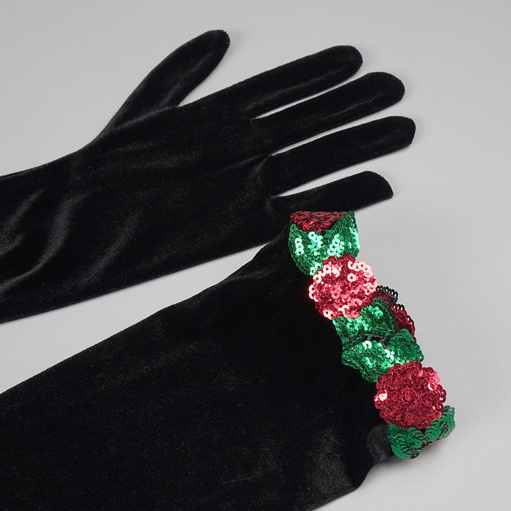 Rosetta Embellished Velvet Maxi Dress