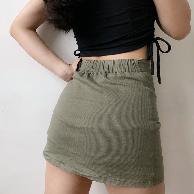 Cargo Half-Length Skirt