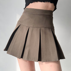 Academia High-Waisted Pleated Skirt