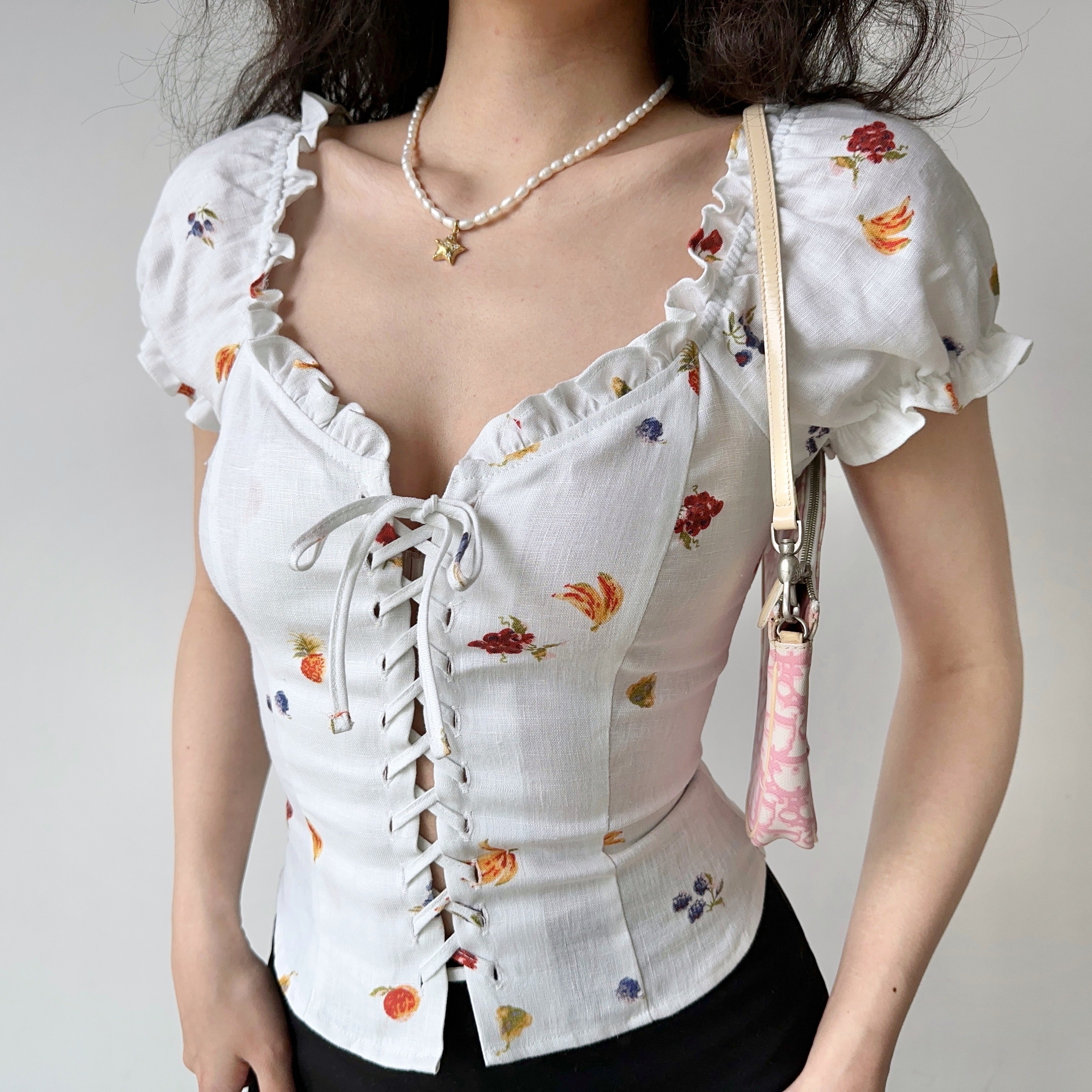 Fruit Maiden Corset Top ~ HANDMADE