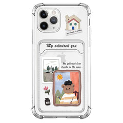 Oil Paint Transparent iPhone Case