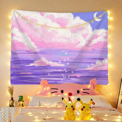 Oil Painting Tapestry & LED Lights Set