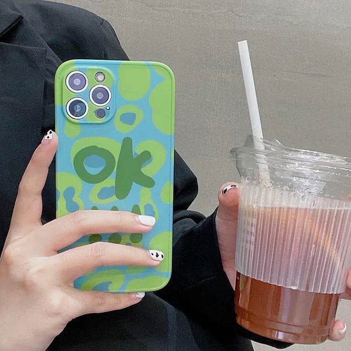 Ok Green iPhone Case