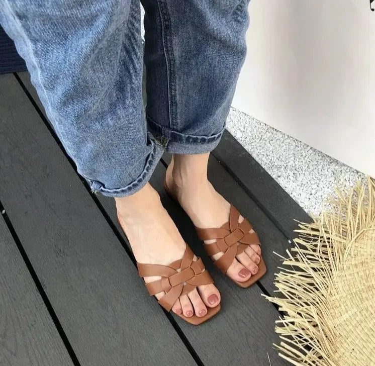 Open Toe Flat Leisure Sandals