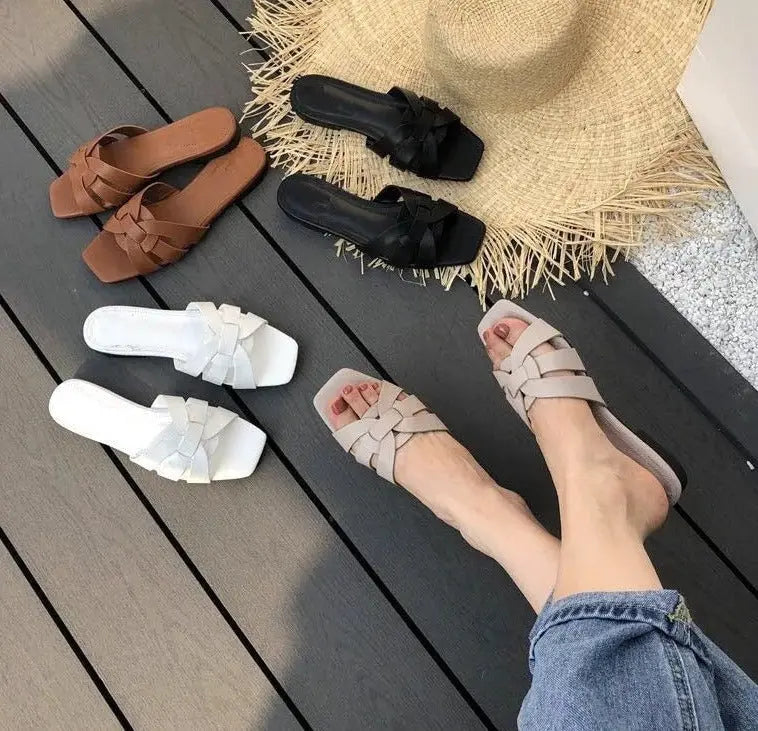 Open Toe Flat Leisure Sandals
