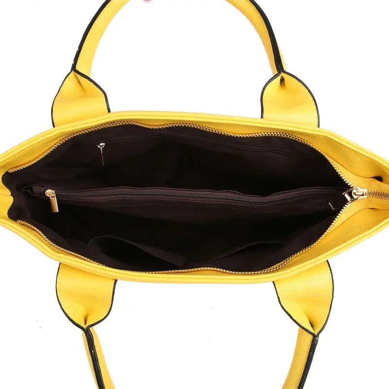 Handle PU Leather Handbag