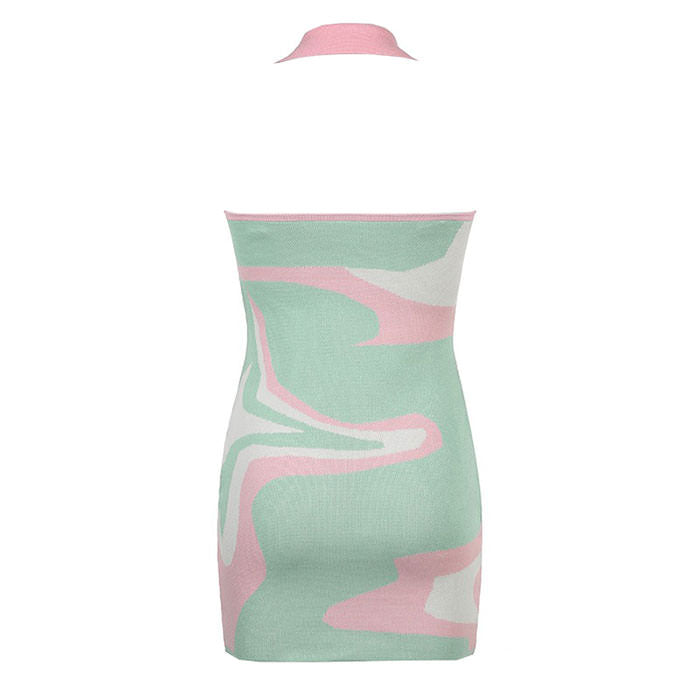 Pastel Candy Halter Dress