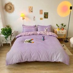 Pastel Dogtooth Check Bedding Set