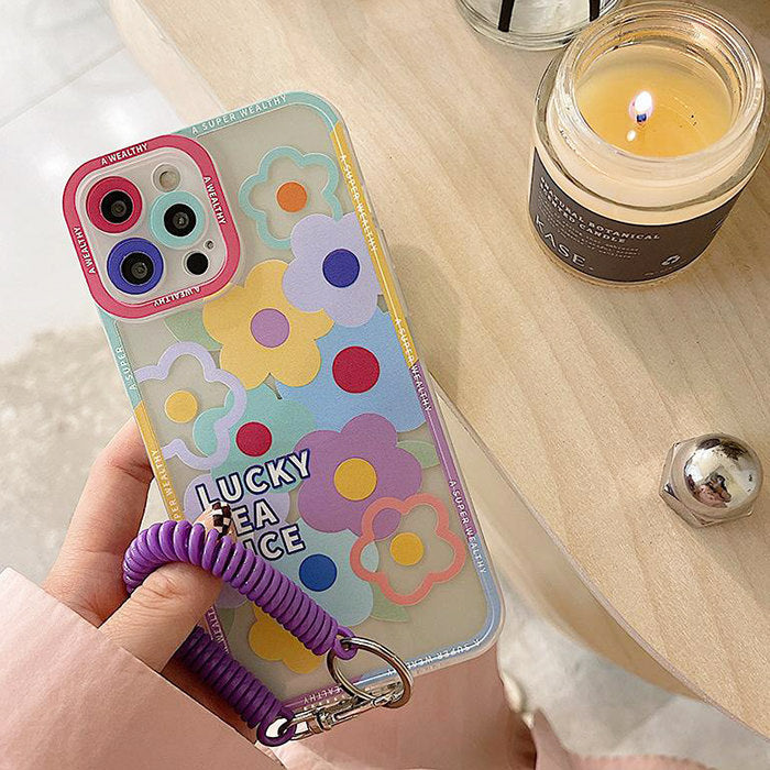 Pastel Flower Chain iPhone Case