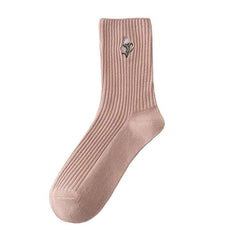 Pastel Pink Floral Socks