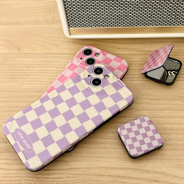 Pastel Plaid iPhone Case