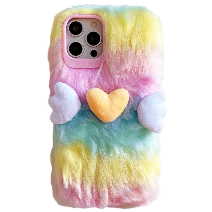 Pastel Rainbow Fuzzy iPhone Case