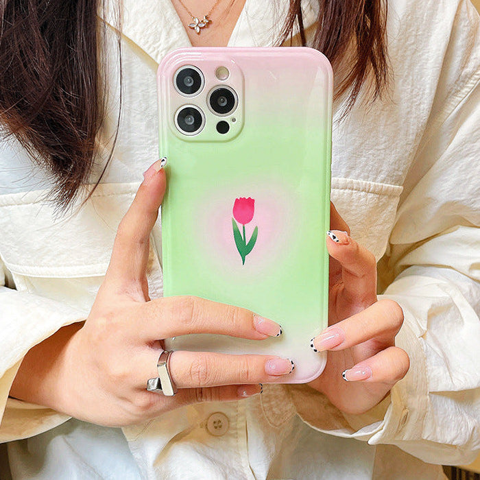 Pastel Tulip iPhone Case