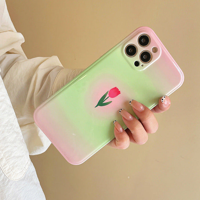 Pastel Tulip iPhone Case