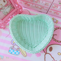 Pastel Heart Storage Basket