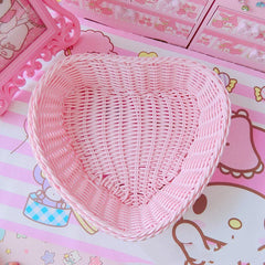 Pastel Heart Storage Basket