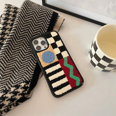 Patchwork Embroidered iPhone Case