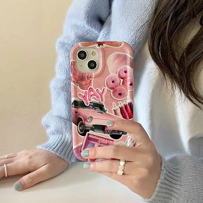 Pink Aesthetic iPhone Case