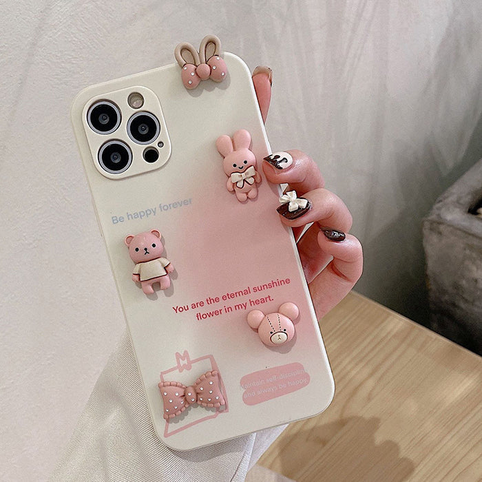 Pink Bunnies iPhone Case