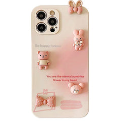 Pink Bunnies iPhone Case