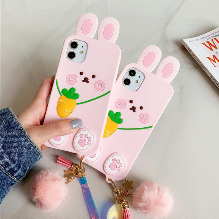 Pink Bunny iPhone Case