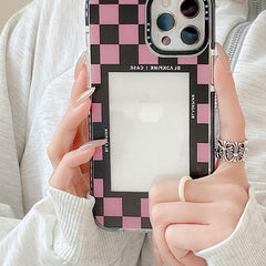 Pink Checkerboard iPhone Case