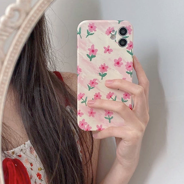 Pink Floral iPhone Case