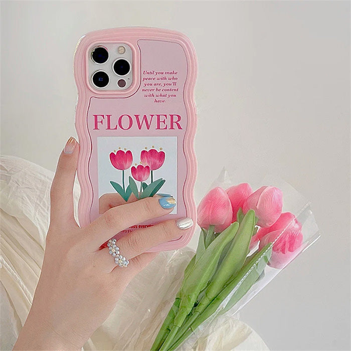 Pink Tulips iPhone Case