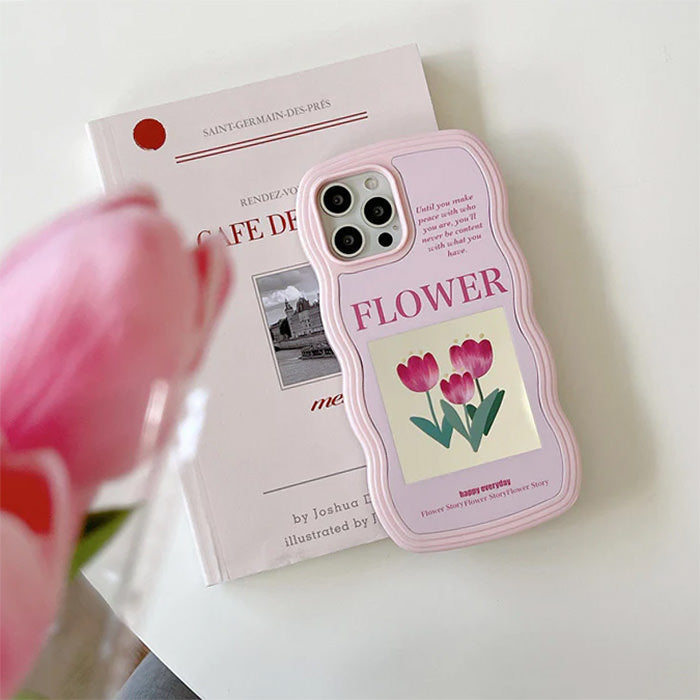 Pink Tulips iPhone Case