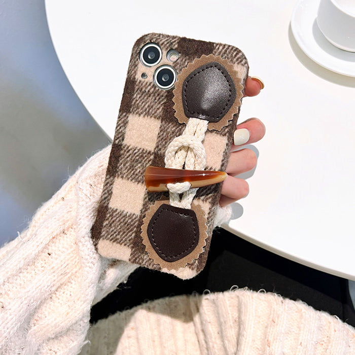 Plaid Buckle iPhone Case