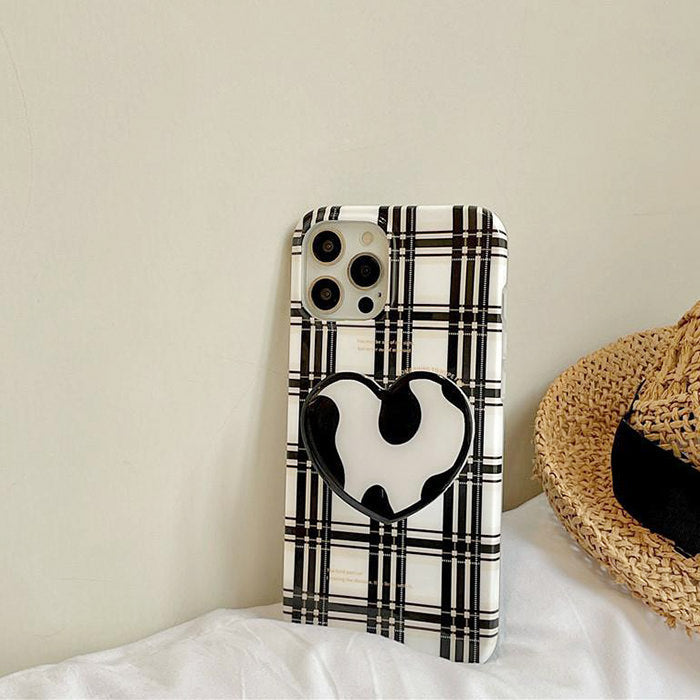 Plaid Heart iPhone Case