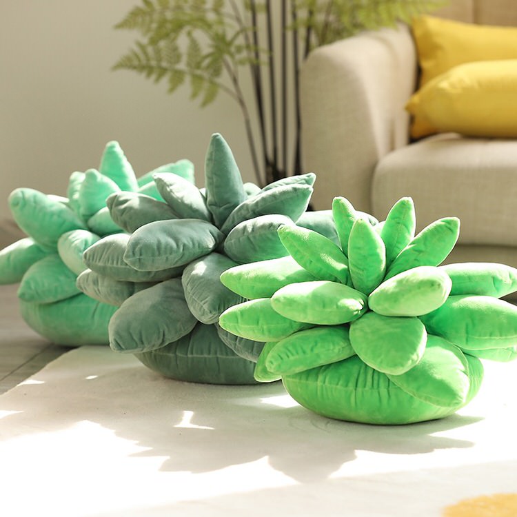 Plant Mom Aesthetic Succulent Pillow