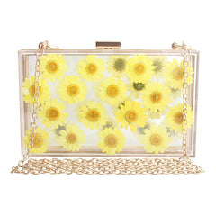 Pressed Flower Aesthetic Handbag