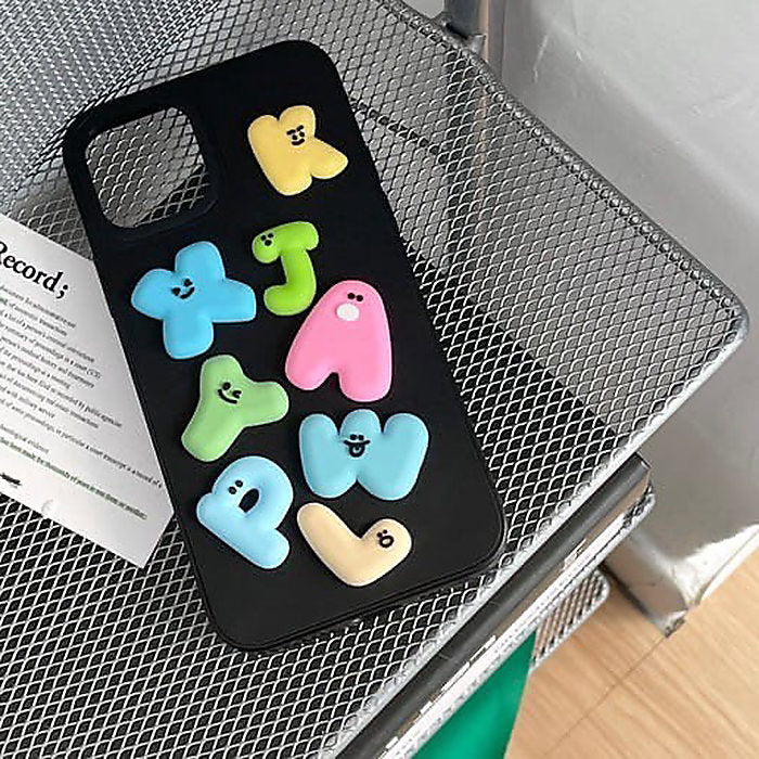 Puffy Alphabet iPhone Case