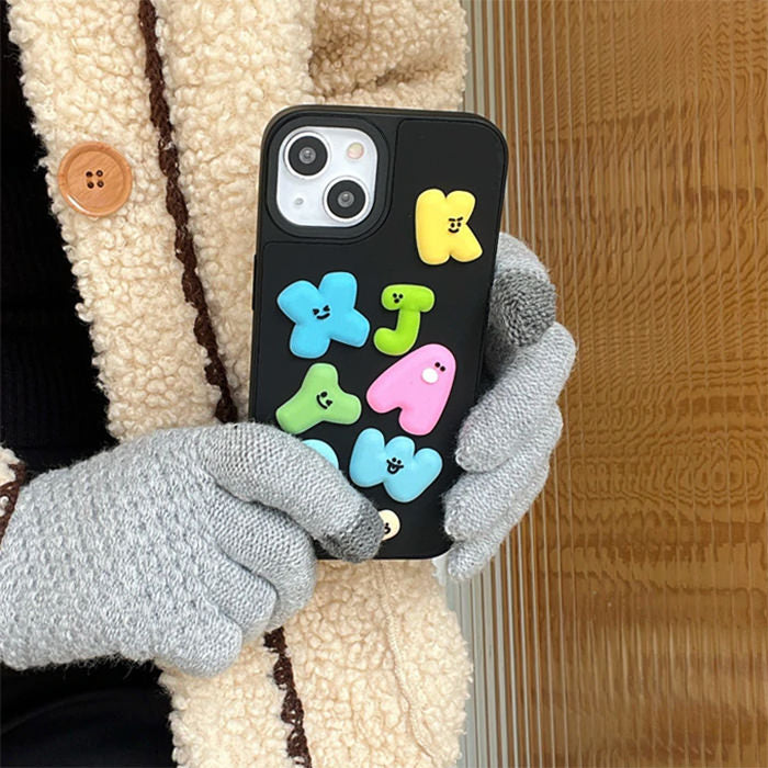 Puffy Alphabet iPhone Case