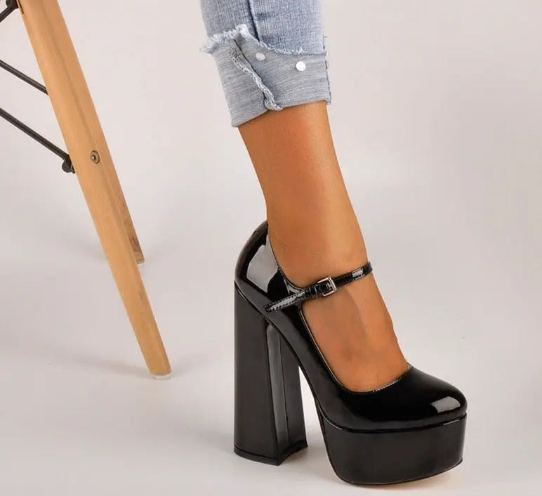 Platform Ankle Strap Heels