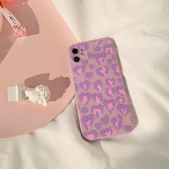 Purple Leopard iPhone Case