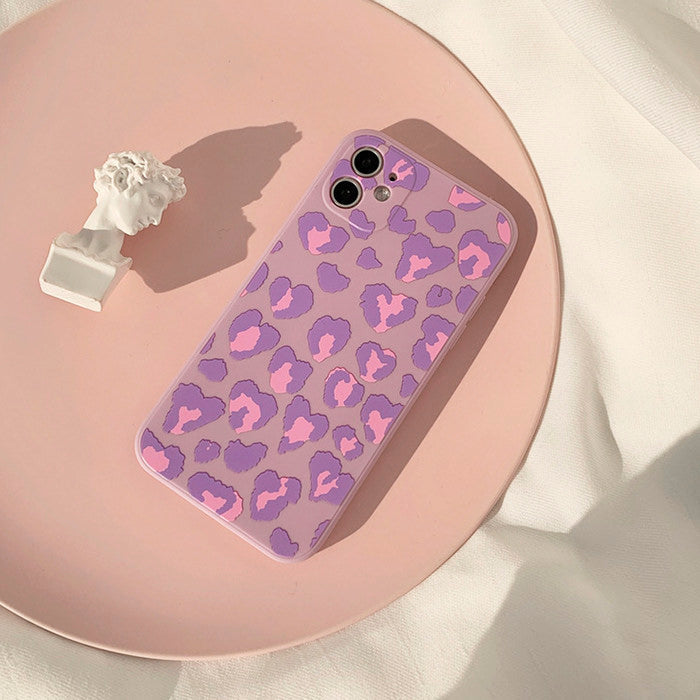 Purple Leopard iPhone Case