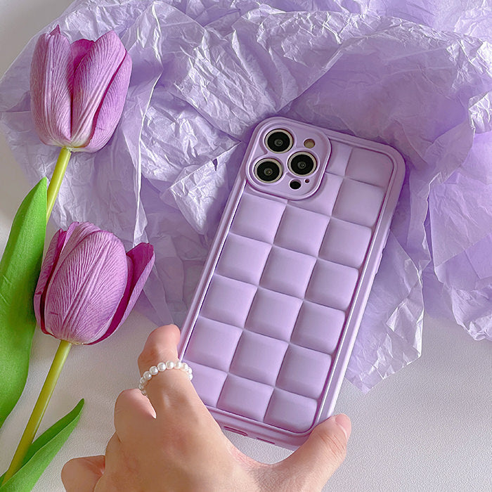 Purple Plaid iPhone Case