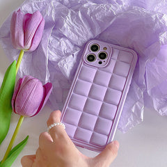 Purple Plaid iPhone Case