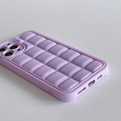 Purple Plaid iPhone Case