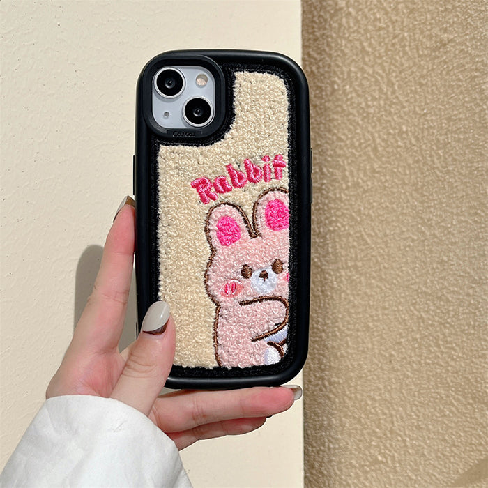 Rabbit Embroidered iPhone Case