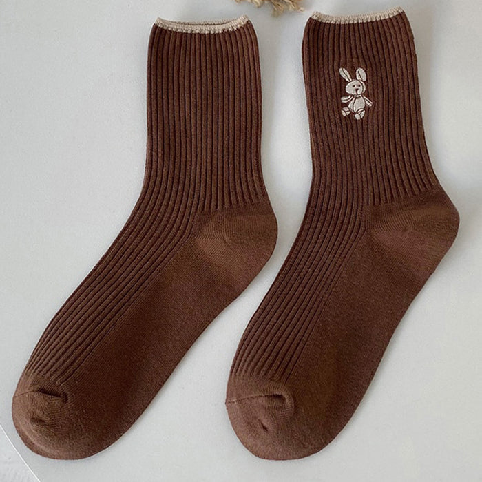 Rabbit Ribbed Socks