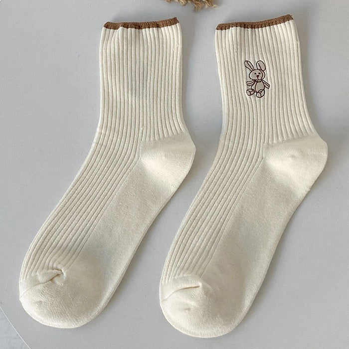 Rabbit Ribbed Socks