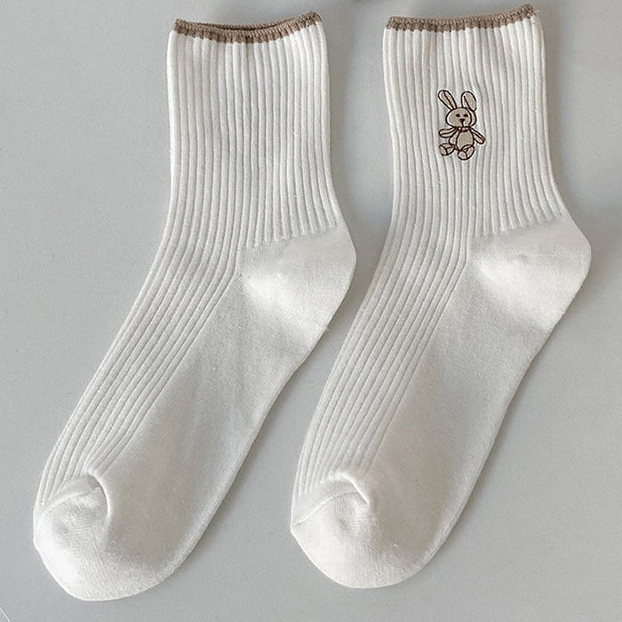 Rabbit Ribbed Socks