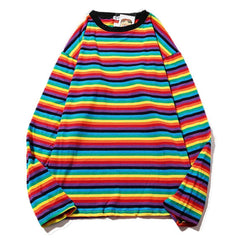 Rainbow Extra Long Sleeve Tee