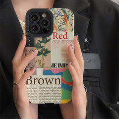 Red & Brown iPhone Case