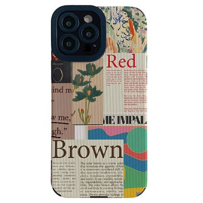 Red & Brown iPhone Case